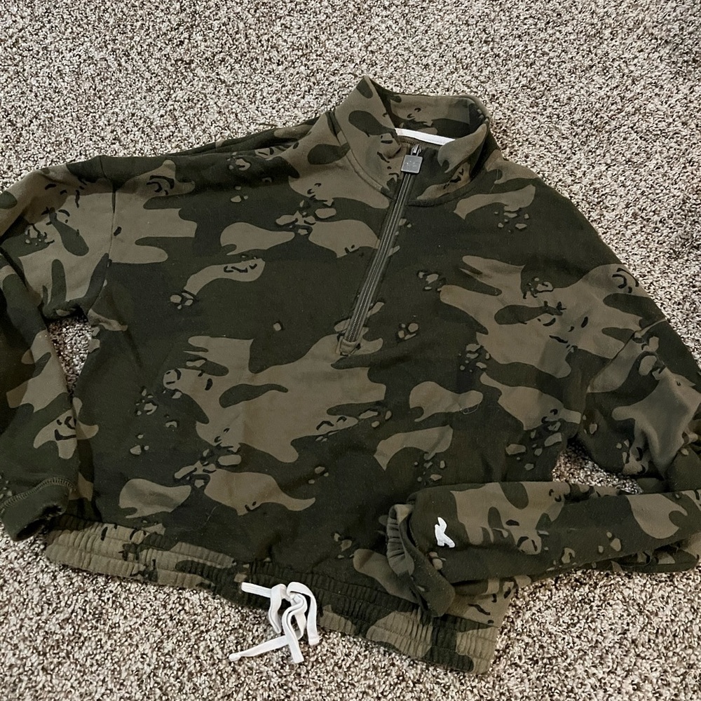 Hollister quarter zip, slightly cropped.